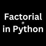 factorial in python