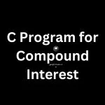 C Program for Compound Interest