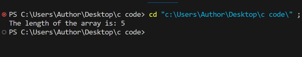 How to Find Length of Array in C