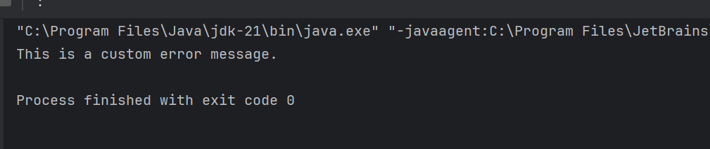 user defined exception in java

