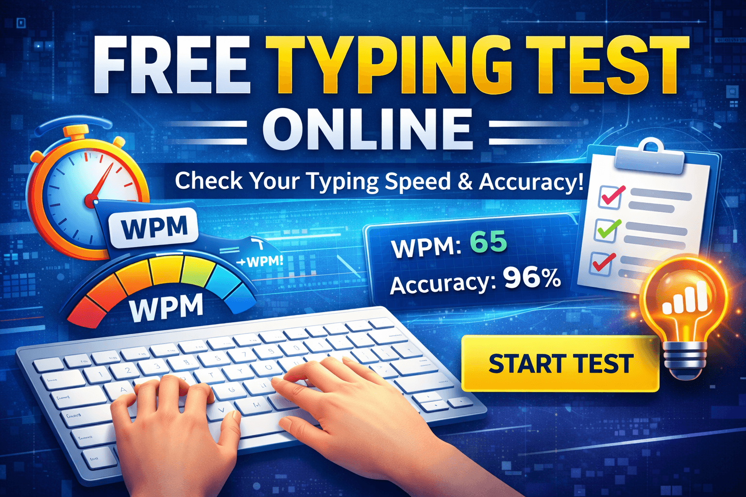 Free Typing Test Online – Check Your Typing Speed & Accuracy Instantly ...