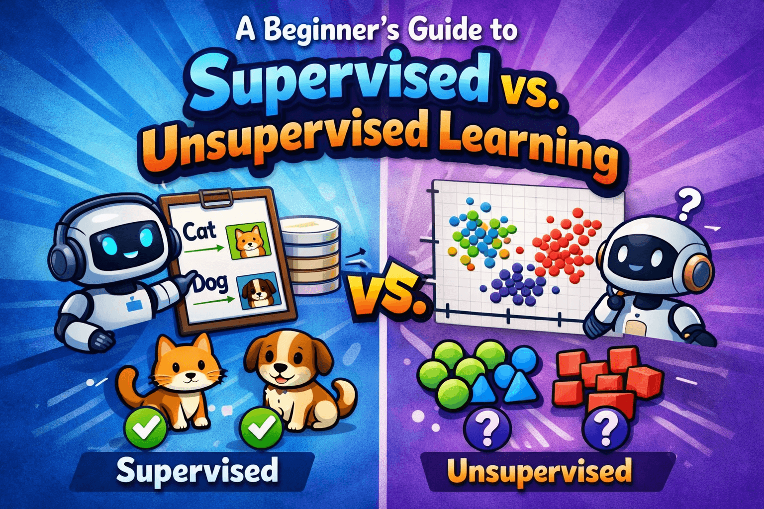 A Beginner’s Guide to Supervised vs. Unsupervised Learning - GangForCode