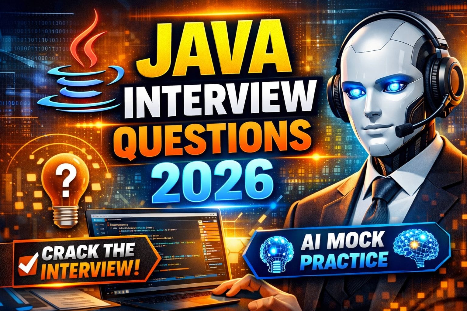 Java interview questions covering core Java, collections, multithreading, JVM and senior developer topics